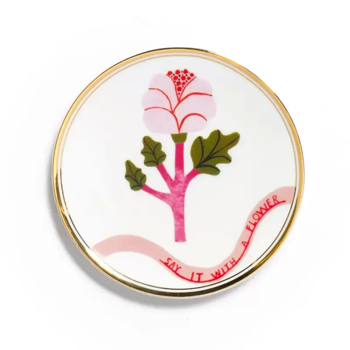 Bitossi Home Piattino Fiore rosa Botanica Ø 15 cm