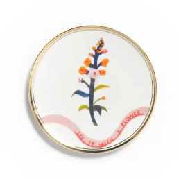 Bitossi Home Piattino Fiore arancio Botanica Ø 15 cm