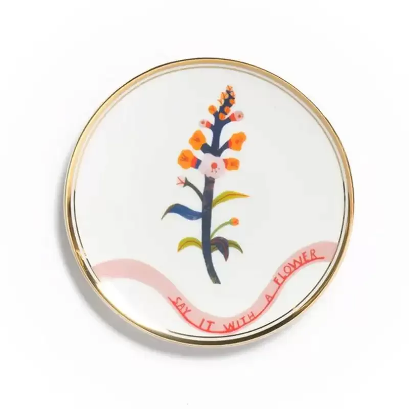 PIATTO CM.15 FIORE ARANCIO