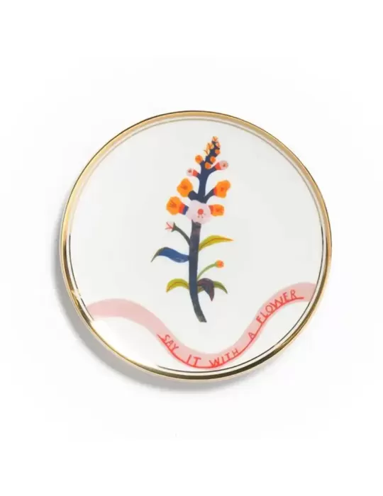 PIATTO CM.15 FIORE ARANCIO
