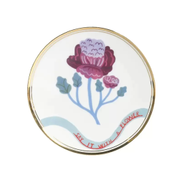 Bitossi Home Piattino Fiore fucsia Botanica Ø 15 cm