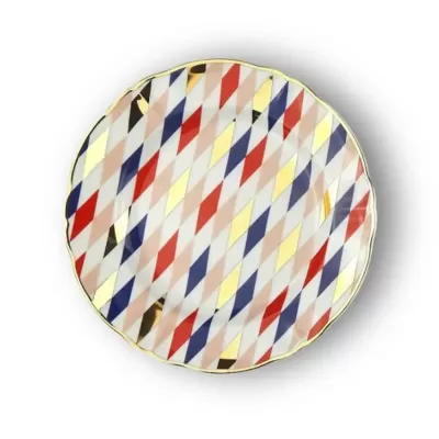 PIATTO DESSERT CM.20,5 QUADRI