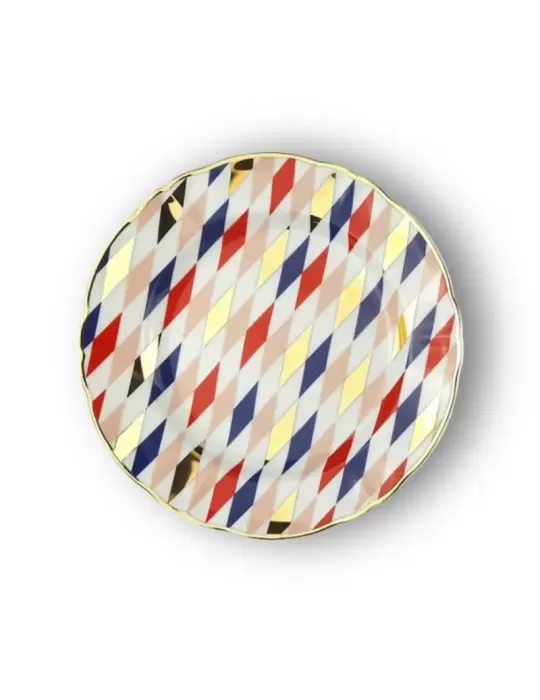 PIATTO DESSERT CM.20,5 QUADRI