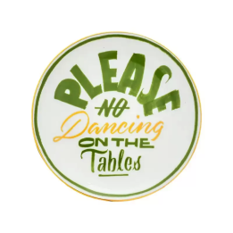Bitossi Home Piattino Please No Dancing The Club Ø 16,5 cm