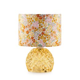Emò Italia Lampada Rayon base rotonda ambra 21 cm