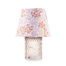 Emò Italia Lampada Rayon base a cilindro cipria 27 cm