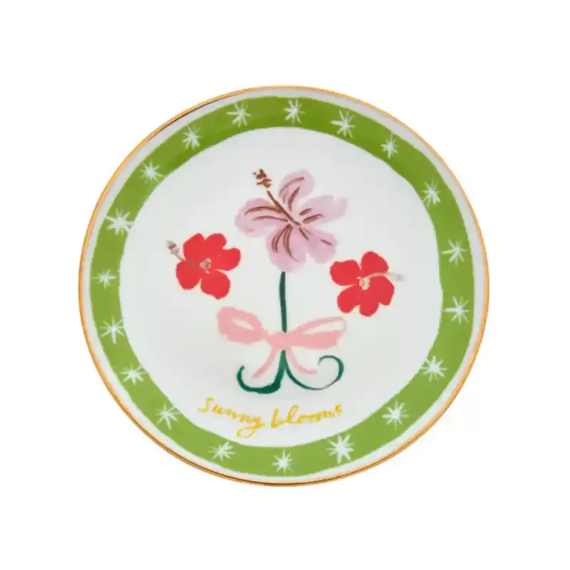 Piattino Fiore Ø16,5 Bitossi Home in Porcellana Decor Floreale