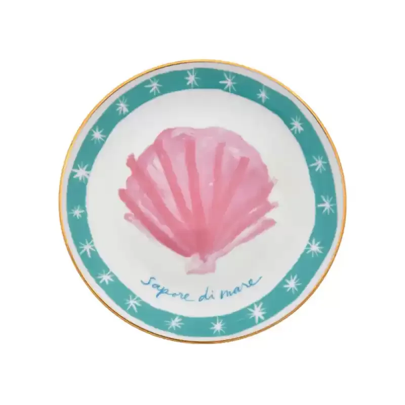Piatto Conchiglia Ø16,5 Bitossi Home in Porcellana Decor Mare