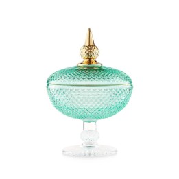 Emò Italia Alzata grande Eterea verde in vetro