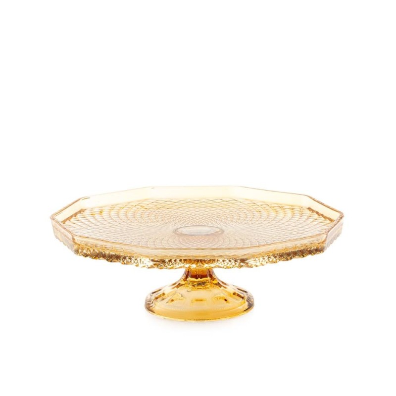 Alzata Piana Grande Ambra Emò Italia Collezione Eterea