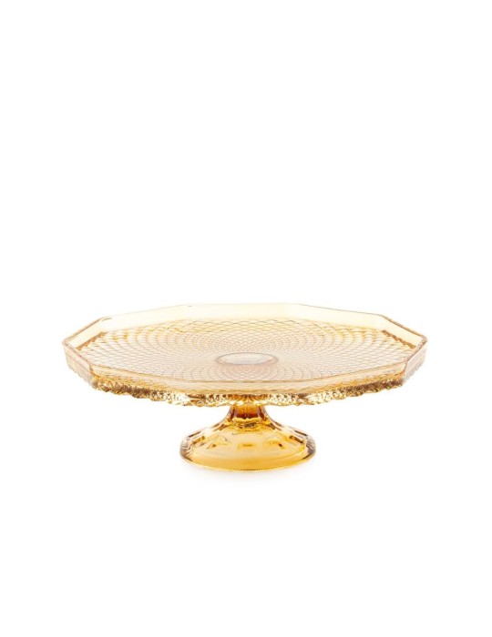 Alzata Piana Grande Ambra Emò Italia Collezione Eterea