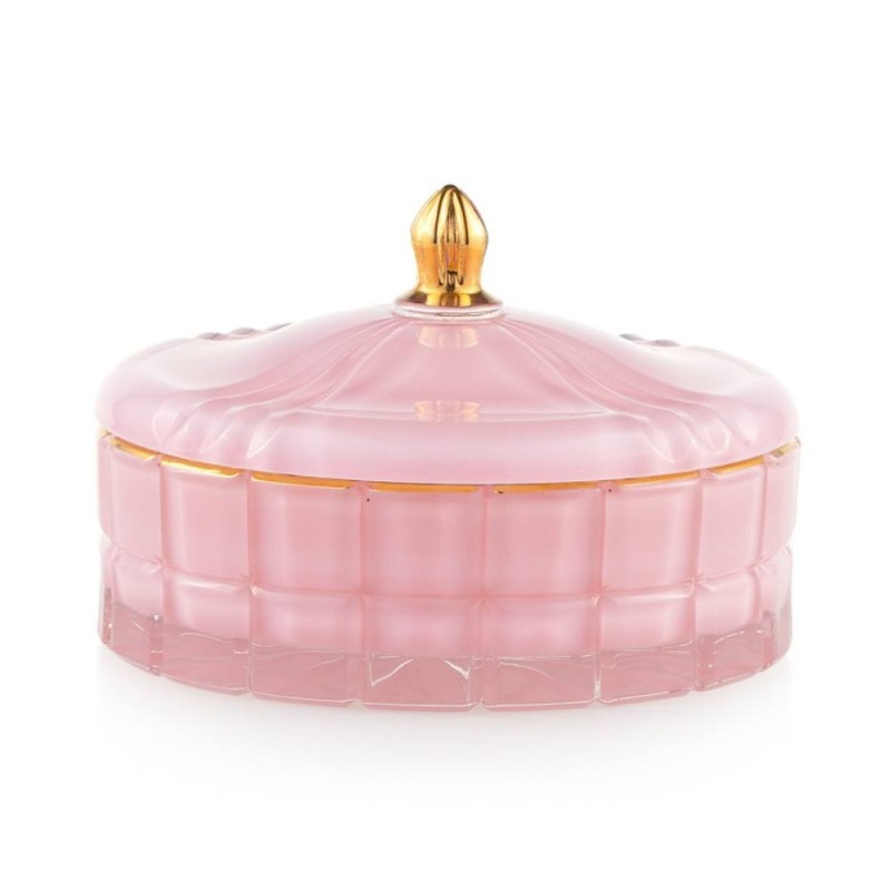 Scatola Grande Cipria Emò Italia in Vetro Collezione Trésors