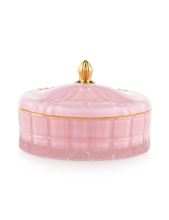 Scatola Grande Cipria Emò Italia in Vetro Collezione Trésors