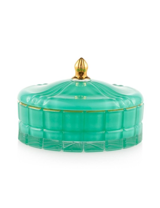 Scatola Grande Verde Emò Italia in Vetro Collezione Trésors