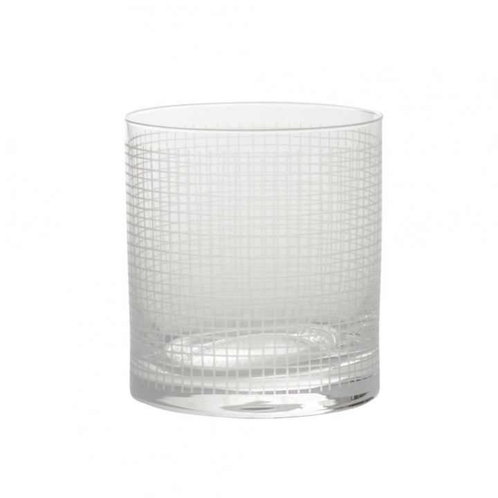 KnIndustrie Set di 6 tumbler Quaderni Quadri da 280 ml