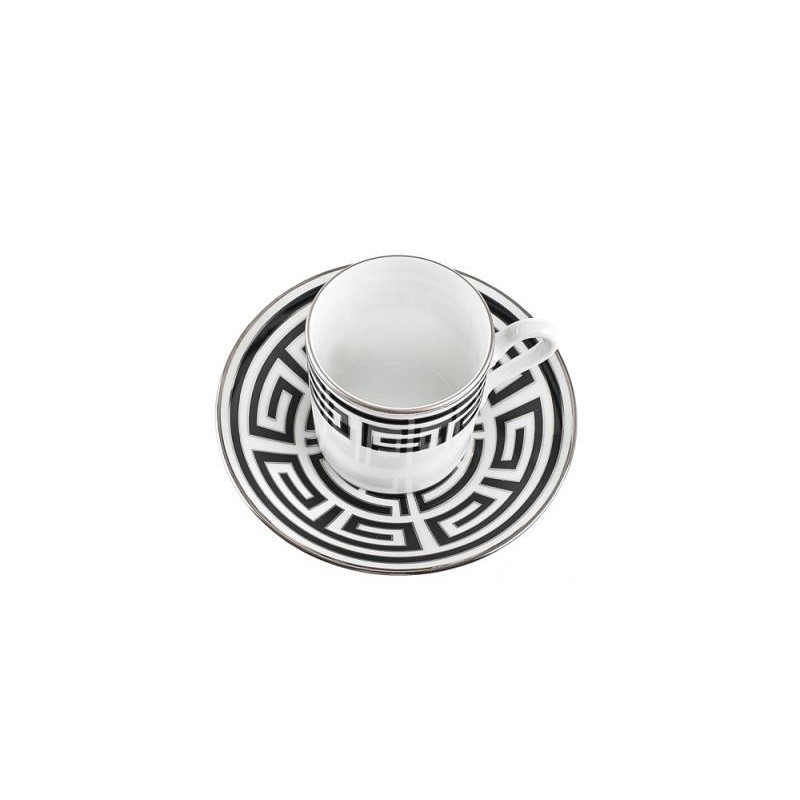 Set 6 Tazze da Caffè con Piattino Labirinto...