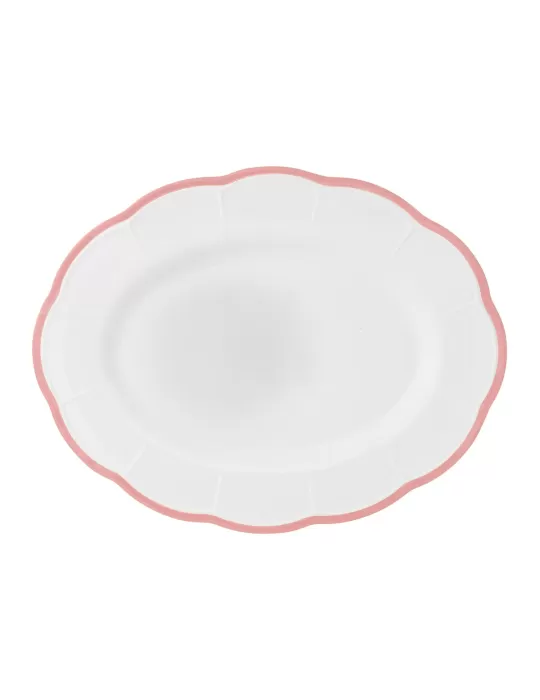 Bitossi Home Vassoio Ovale Rosa Petalo