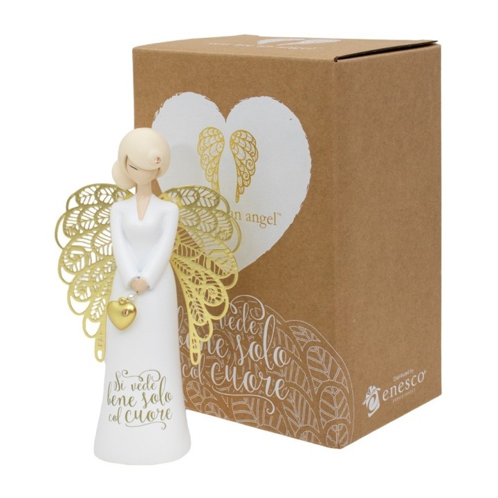 Enesco Angelo Si vede bene solo col cuore 15,5 cm