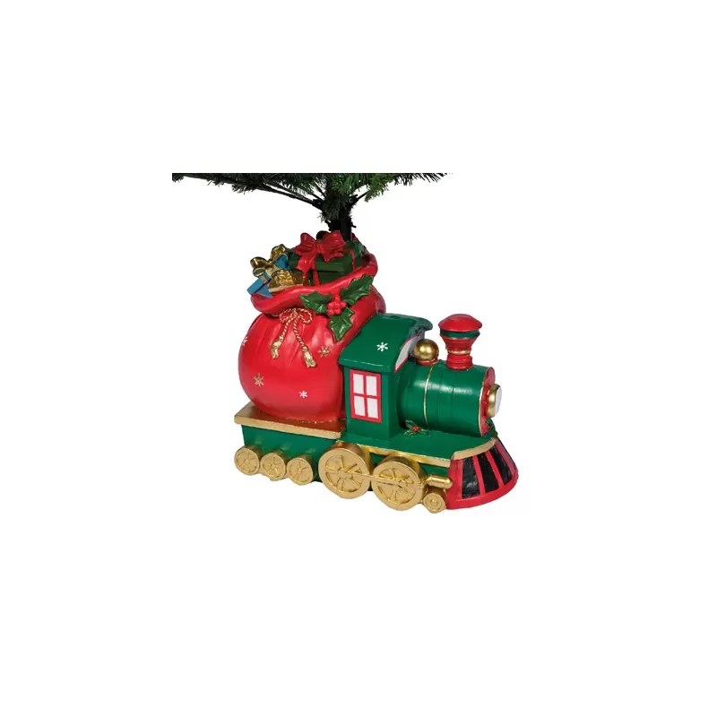 Base Albero Natale a Forma di Trenino con Doni...