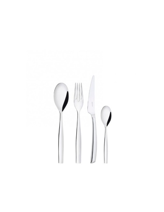 Set Posate Toscana Bugatti 24 Pezzi Acciaio Lucido – Servizio Elegante in Acciaio Inox