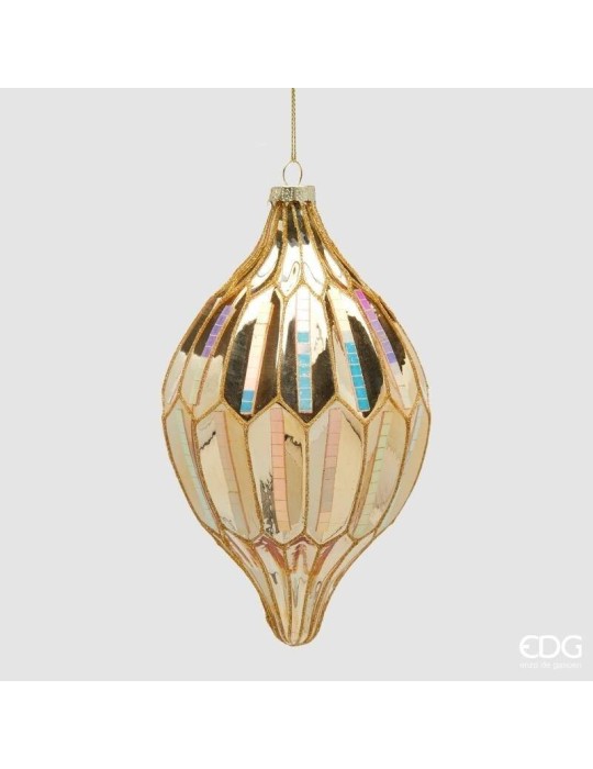 Addobbo Fuso Specchietti D12 cm Oro - Enzo De Gasperi
