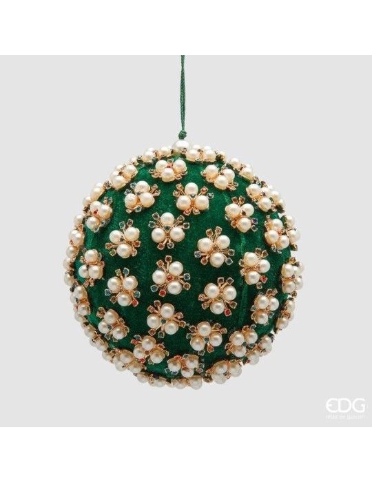 Addobbo Palla Elizabeth Verde con Perle – Enzo De Gasperi