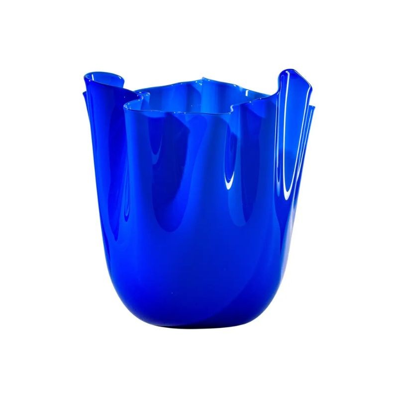 Vaso Fazzoletto Venini Zaffiro H24