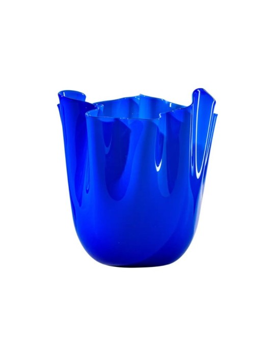 Vaso Fazzoletto Venini Zaffiro H24