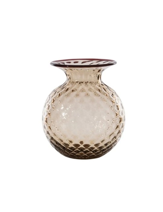 Vaso Monofiore Balloton Venini Moka H20,5