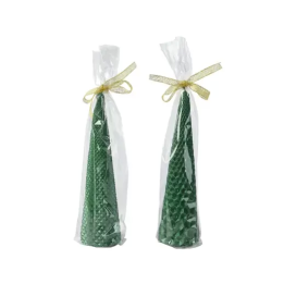 Kaemingk Set 2 candele verde pino alte 20 cm