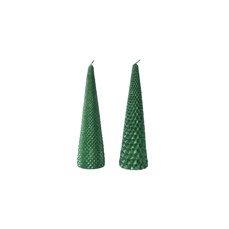 Set 2 Candele Paraffin Kaemingk - Verde Pino...