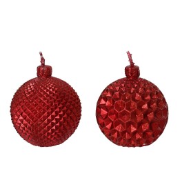 Kaemingk Set 2 candele a pallina rosse