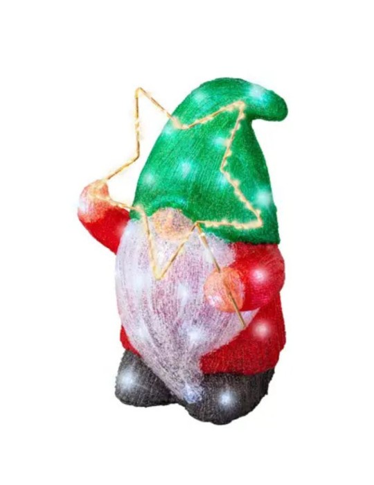 Gnomo LED Acrilico per Esterni – Kaemingk