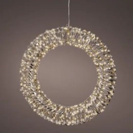Kaemingk Ghirlanda luminosa oro 600 micro LED Ø 50 cm