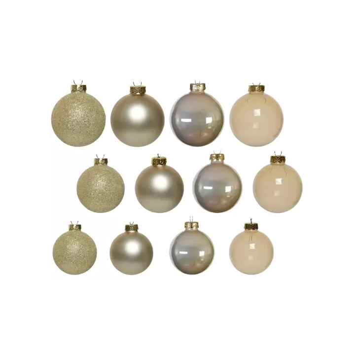 Kaemingk Set di 42 palline di Natale in vetro perla Ø 7 cm