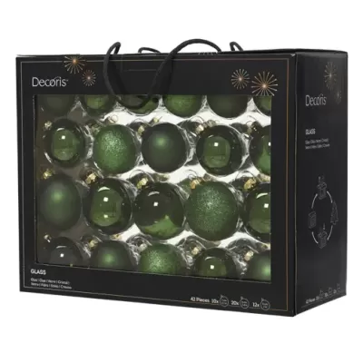 Set 42 Palline Natale in Vetro Verde Kaemingk – Eleganza... 2