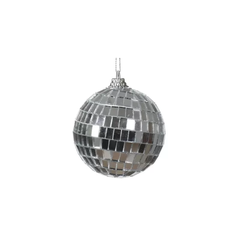 Sfera Natalizia in Schiuma Lucida Argento Ø 6 cm – Kaemingk