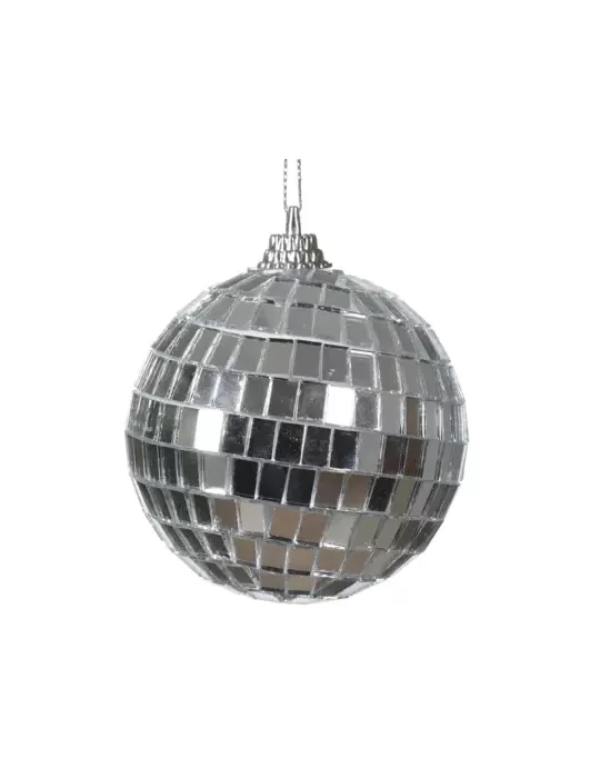 Sfera Natalizia in Schiuma Lucida Argento Ø 6 cm – Kaemingk