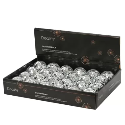 Sfera Natalizia in Schiuma Lucida Argento Ø 6 cm – Kaemingk 2