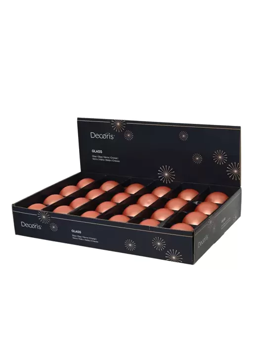 Sfera in Vetro Arancia Opaco Ø 6 cm Kaemingk