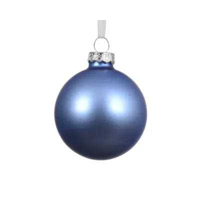 Sfera in Vetro Blu Sky Opaco Ø 6 cm Kaemingk