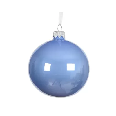 Pallina in Vetro Blu Sky Smaltata Ø 6 cm – Kaemingk...