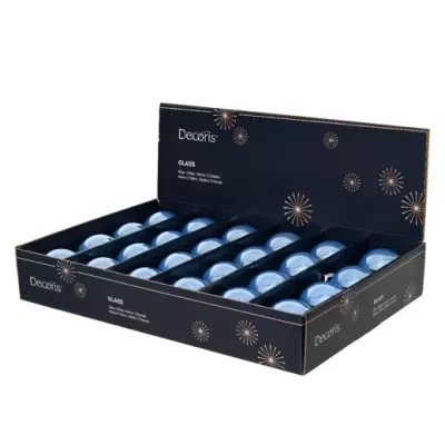 Pallina in Vetro Blu Sky Smaltata Ø 6 cm – Kaemingk... 2