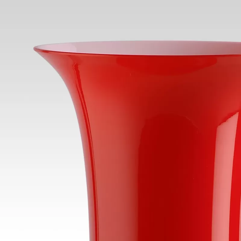 Vaso OPALINO Venini Rosso – Vetro di Murano...