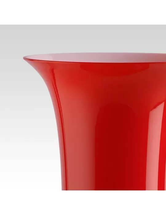 Vaso OPALINO Venini Rosso – Vetro di Murano...