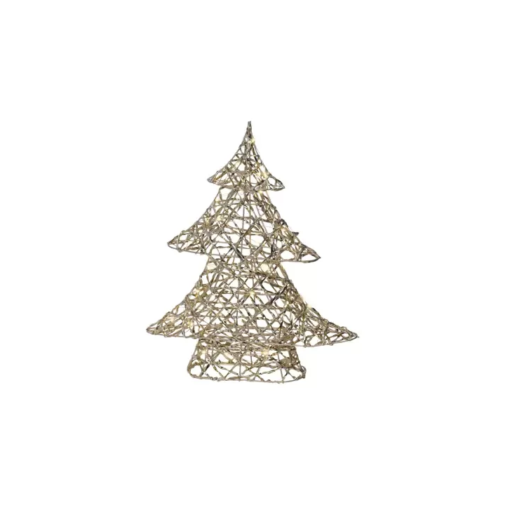 Kaemingk Albero luminoso in metallo oro micro LED