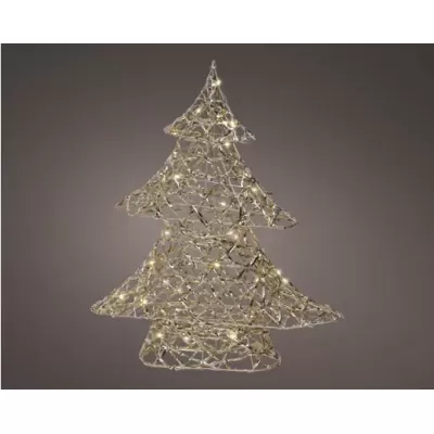 Albero Micro LED Kaemingk – Decorazione Natalizia Oro in...
