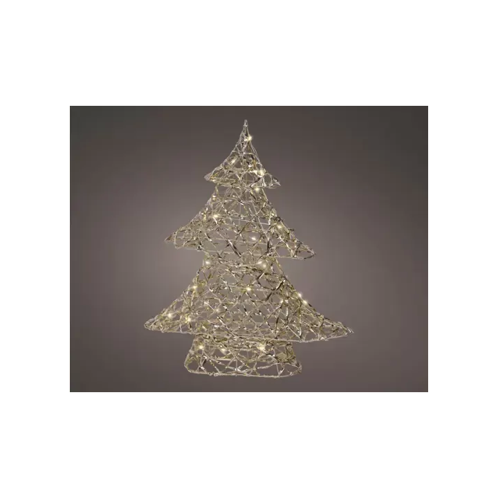 Kaemingk Albero luminoso in metallo oro micro LED