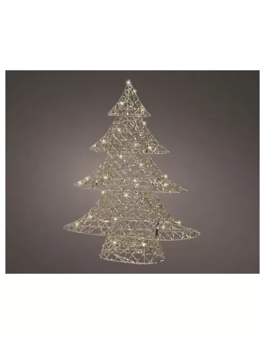Albero Micro LED Oro Kaemingk H60 cm – Decorazione Natalizia Elegante