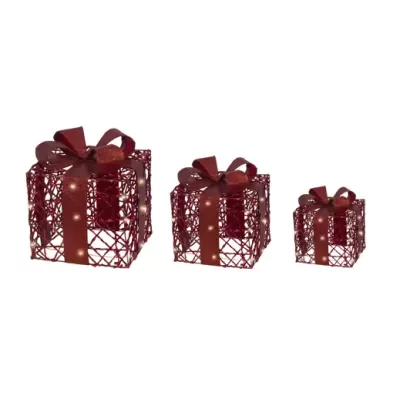 Set 3 Gift Box Micro LED Kaemingk – Decorazione Natalizia... 2